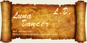 Luna Dancer vizit kartica